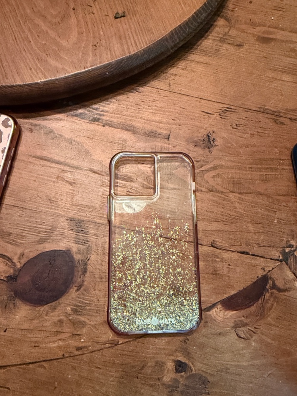 Case Mate brand Clear Gold Glitter iPhone 13 Pro Max Case